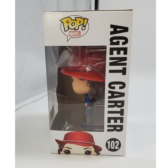 Funko Pop! Marvel Agent Carter with Gold Orb Hot Topic Exclusive #102 **NOS** - Picture 2 of 6
